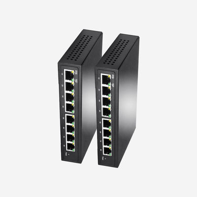 10, 100, 1000M RJ45 Unmanaged PoE Switch 8 Port IEEE802.3at 802.3af, Plug-And-Play