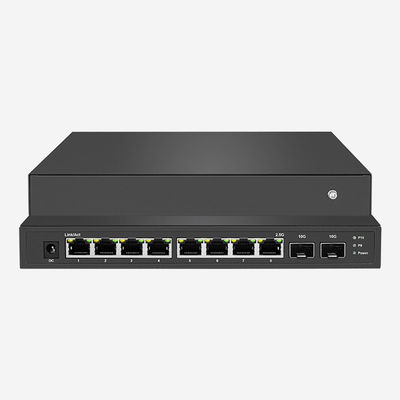 8-Port 2.5 Gigabit Unmanaged Switch With 2 10G SFP+ Ports, IEEE 802.3x Full-Duplex FLOw Control