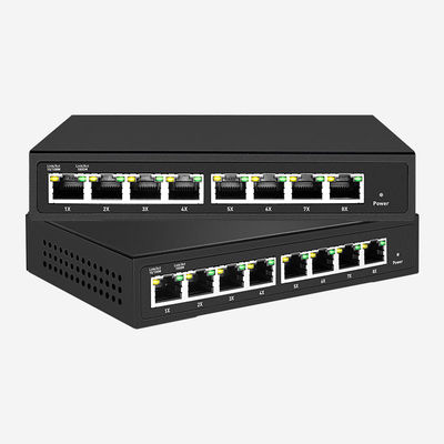 16Gbps Gigabit Smart Switches With 8 RJ45 Ports And L2 Switching 12VDC/1A