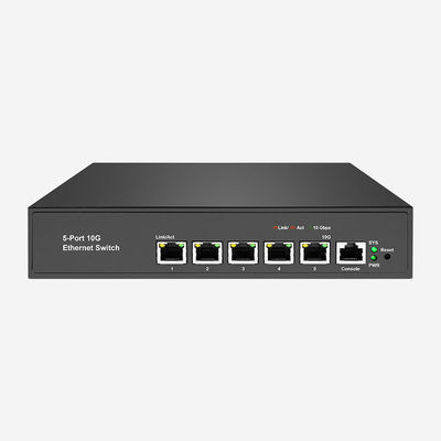 5 10G Adaptive RJ45 nahtlose Konnektivität 10GB Schicht 3 Schalter mit QoS / VLAN Unterstützung