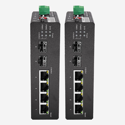 12Gbps Switching Capacity 4 PoE Ports Gigabit Industrial PoE Switch For Industrial Network Optimization