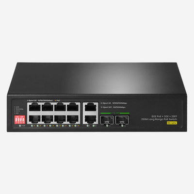 Unmanaged Dumb Switch mit 10 Gigabit RJ45 und 2G SFP für reibungslose Netzwerklösungen
