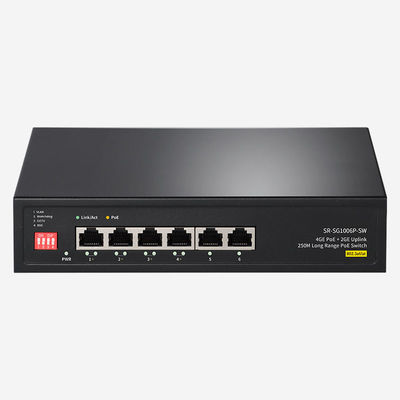 12 Gbps Schaltkapazität Gigabit-unmanaged Ethernet-Schalter mit 6 RJ45-Porttypen