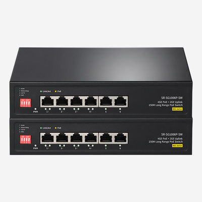 DIP-Switch 6 Port Gigabit Unmanaged Switch 12 Gbps Schaltkapazität ideal für B2B-Suchanforderungen